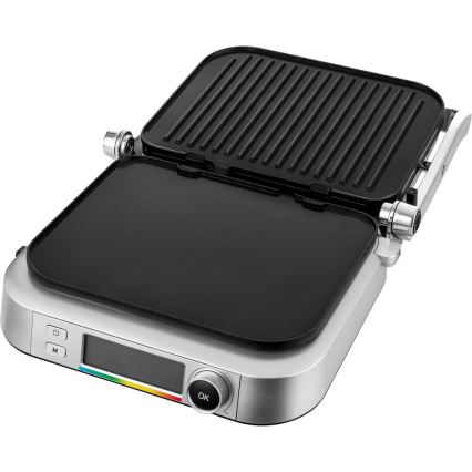 Sencor - Griglia a contatto 2100W/230V cromo opaco