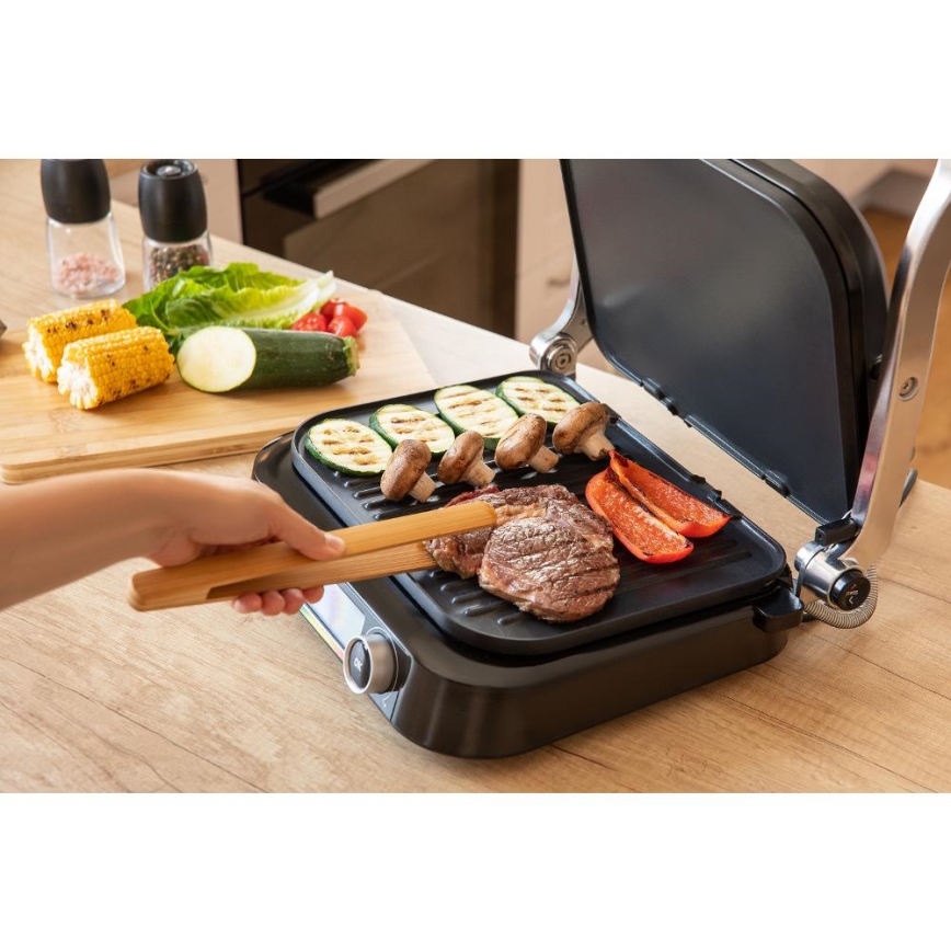 Sencor - Griglia a contatto 2100W/230V nero