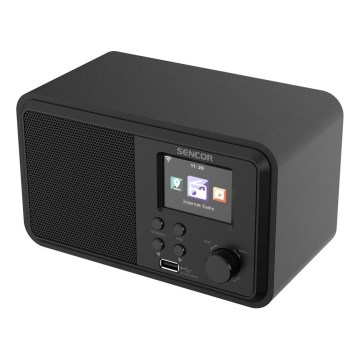 Sencor - Internet radio 4W/5V Wi-Fi + telecomando
