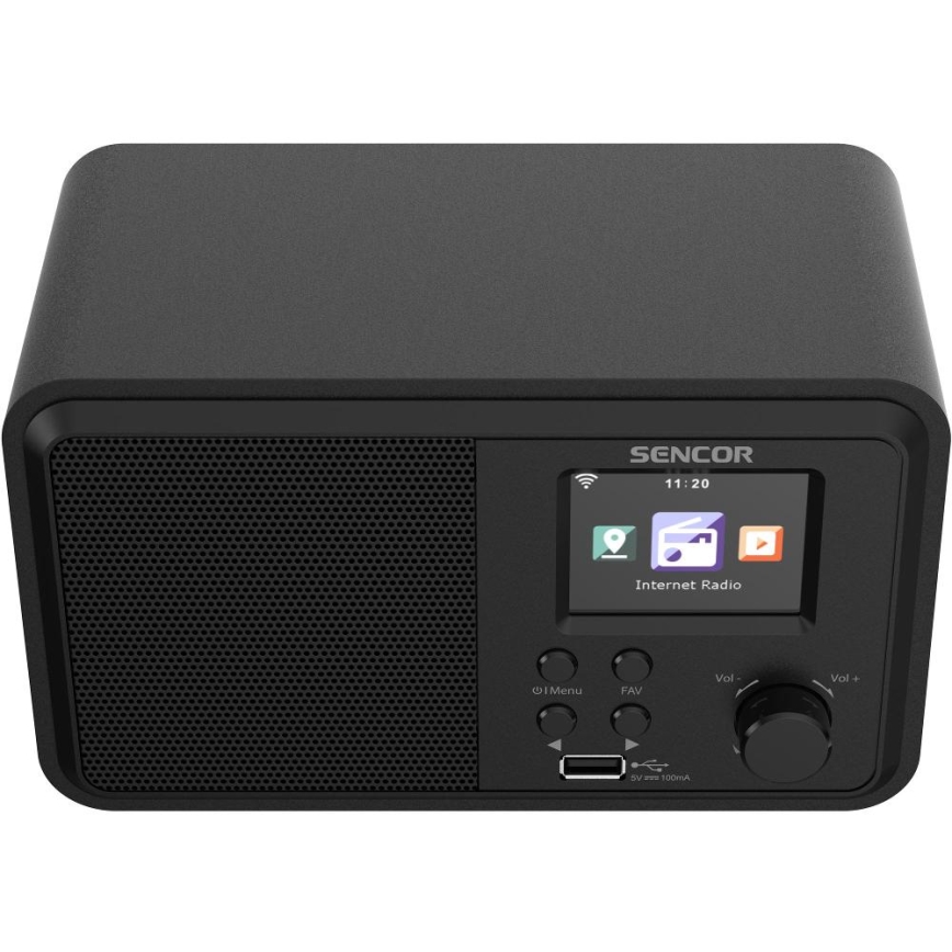 Sencor - Internet radio 4W/5V Wi-Fi + telecomando