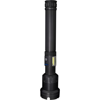 Sencor - LED Torcia elettrica ricaricabile in alluminio con funzione di power bank LED/10W/4400 mAh 2000 lm IP44