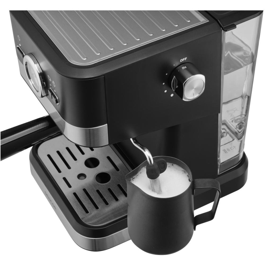 Sencor - Macchina da caffè a leva espresso 1050W/230V nero/cromo opaco