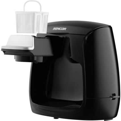 Sencor - Macchina da caffè con due tazze 500W/230V nero