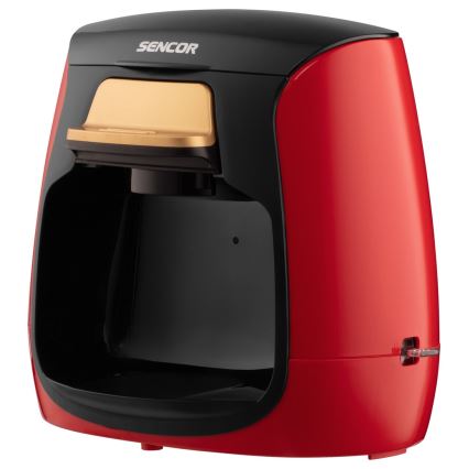 Sencor - Macchina da caffè con due tazze 500W/230V rosso/nero