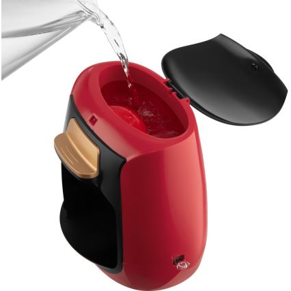 Sencor - Macchina da caffè con due tazze 500W/230V rosso/nero