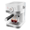 Sencor - Macchina da caffè espresso a leva 1050W/230V bianco/cromo opaco