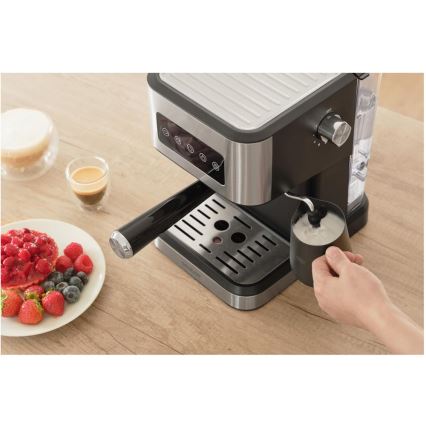 Sencor - Macchina da caffè espresso a leva 1050W/230V nero/cromo satinato