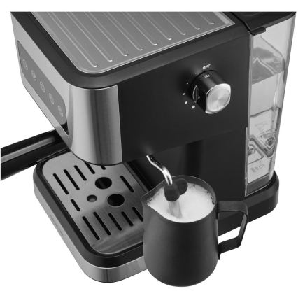Sencor - Macchina da caffè espresso a leva 1050W/230V nero/cromo satinato