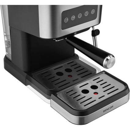 Sencor - Macchina da caffè espresso a leva 1050W/230V nero/cromo satinato