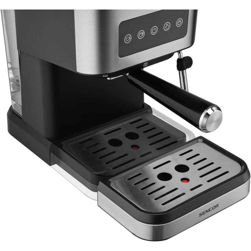 Sencor - Macchina da caffè espresso a leva 1050W/230V nero/cromo satinato