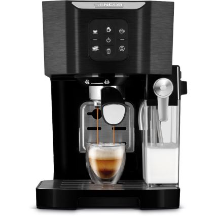 Sencor - Macchina da caffè espresso a leva 1450W/230V nero/cromo opaco