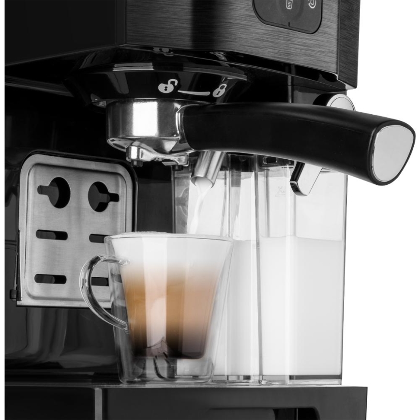 Sencor - Macchina da caffè espresso a leva 1450W/230V nero/cromo opaco