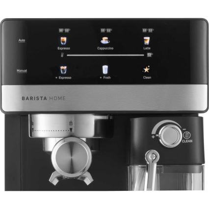 Sencor - Macchina per caffè espresso a portafiltro 1350 W/230 V nero/cromo satinato