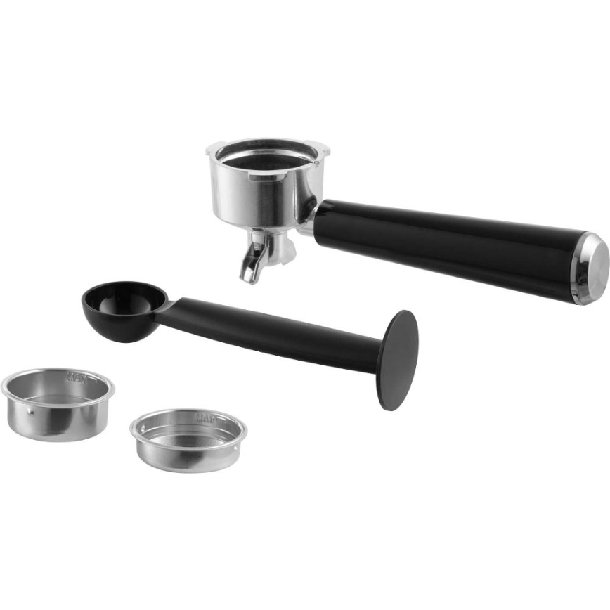 Sencor - Macchina per caffè espresso a portafiltro 1350 W/230 V nero/cromo satinato