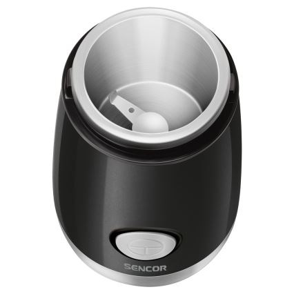 Sencor - Macinacaffè elettrico in grani 60 g 150W/230V nero/cromo opaco