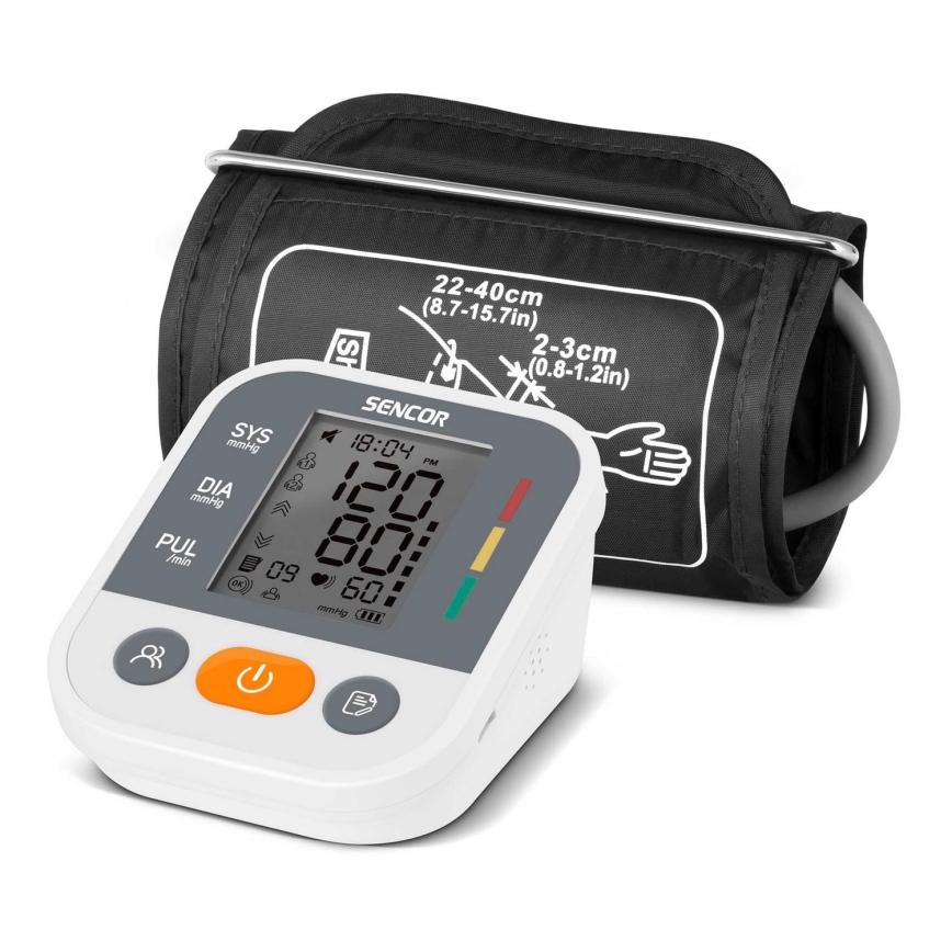 Sencor - Misuratore di pressione digitale USB 4xAAA
