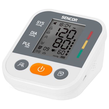 Sencor - Misuratore di pressione digitale USB 4xAAA