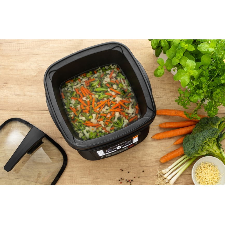 Sencor - Padella multifunzione con accessori 1800W/230V 18 funzioni 4,8l
