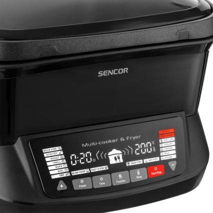 Sencor - Padella multifunzione con accessori 1800W/230V 18 funzioni 4,8l