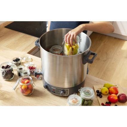 Sencor - Pentola per conserve 27 l 1800W/230V acciaio inox/grigio