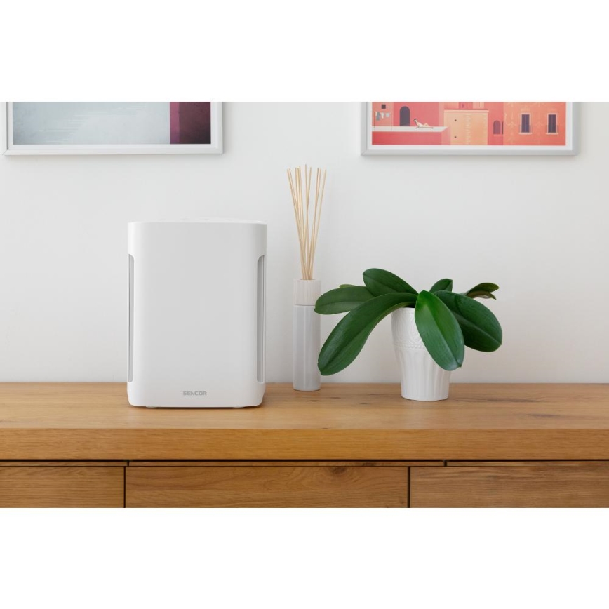 Sencor - Purificatore d'aria 60W/230V bianco