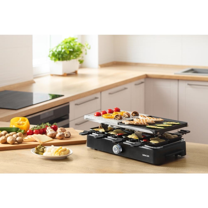 Sencor - Raclette grill con accessori 1400W/230V
