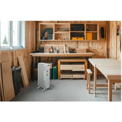 Sencor - Radiatore a olio a 7 elementi 600/900/1500W/230V bianco