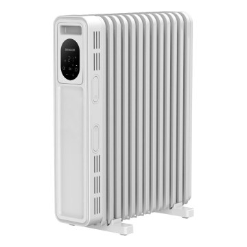 Sencor - Radiatore a olio con 13 elementi, 1000/2500 W, 230 V, bianco, con telecomando