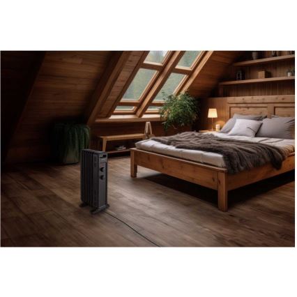 Sencor - Radiatore a olio con 7 elementi 600/900/1500W/230V nero