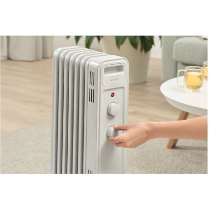 Sencor - Radiatore ad olio a 7 elementi, 600/900/1500 W, 230 V, bianco