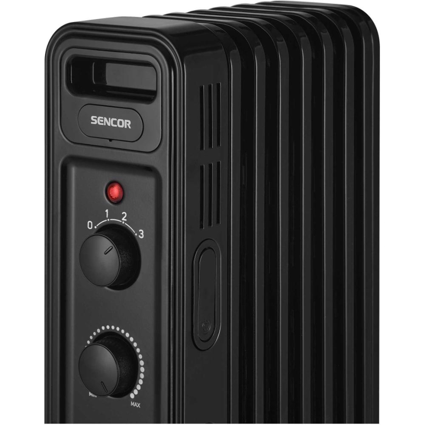 Sencor - Radiatore ad olio a 7 elementi 600/900/1500W/230V, nero