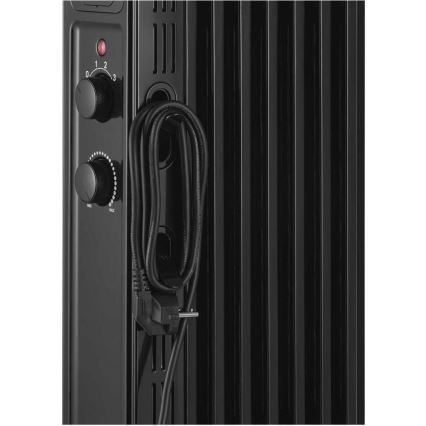 Sencor - Radiatore ad olio a 7 elementi 600/900/1500W/230V, nero
