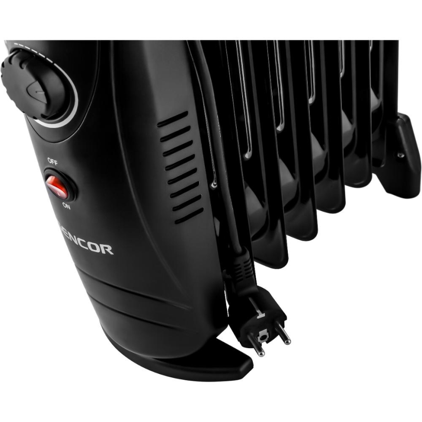 Sencor - Radiatore ad olio a 7 elementi, 700 W/230 V, nero