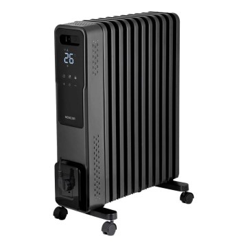 Sencor - Radiatore ad olio con 11 elementi 1000/1200/2400W/230V Wi-Fi nero