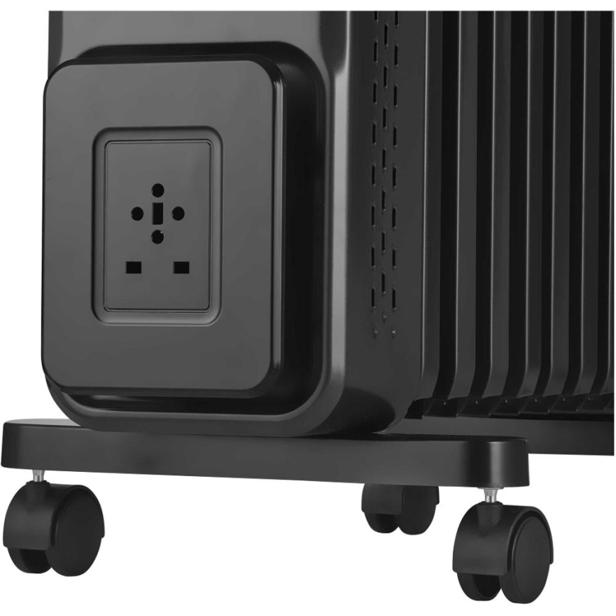 Sencor - Radiatore ad olio con 11 elementi 1000/1200/2400W/230V Wi-Fi nero