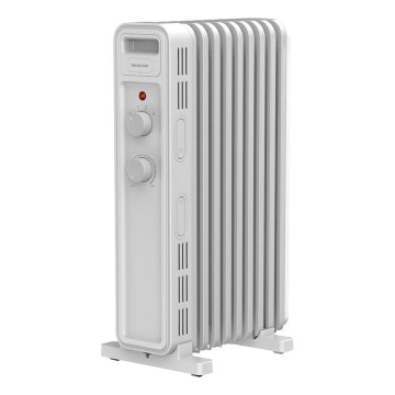 Sencor - Radiatore ad olio con 9 elementi, 800/1200/2000 W, 230 V, bianco