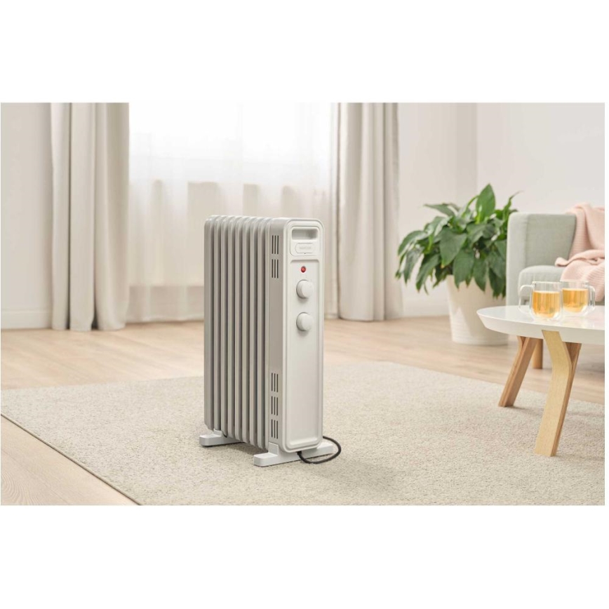 Sencor - Radiatore ad olio con 9 elementi, 800/1200/2000 W, 230 V, bianco