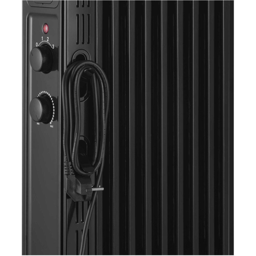 Sencor - Radiatore elettrico a olio con 9 elementi, 3 livelli di potenza 800/1200/2000 W, 230 V, nero