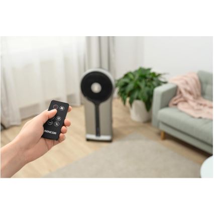 Sencor - Raffrescatore d'aria portatile 3 in 1 110W/230V argento/nero con telecomando