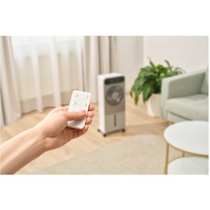 Sencor - Raffrescatore d'aria portatile 28W/230V grigio con telecomando