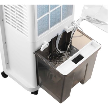 Sencor - Raffrescatore d'aria portatile 28W/230V grigio con telecomando