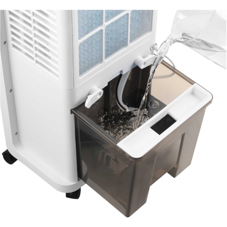 Sencor - Raffrescatore d'aria portatile 28W/230V grigio con telecomando