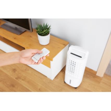 Sencor - Raffrescatore d'aria portatile 3 in 1 con display LED 45W/230V bianco + telecomando