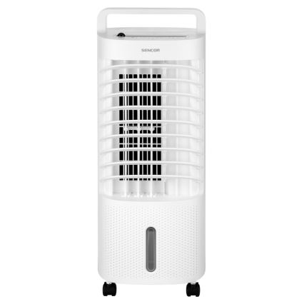 Sencor - Raffrescatore d'aria portatile 3 in 1 con display LED 45W/230V bianco + telecomando
