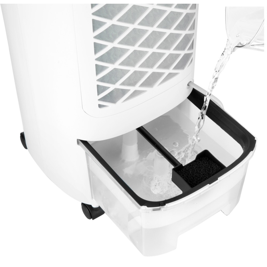 Sencor - Raffrescatore d'aria portatile 3 in 1 con display LED 45W/230V bianco + telecomando