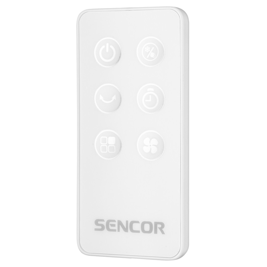 Sencor - Raffrescatore d'aria portatile 3 in 1 con display LED 45W/230V bianco + telecomando