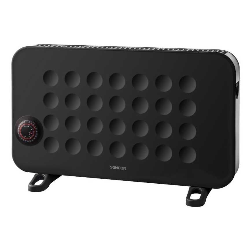 Sencor - Riscaldatore elettrico a convettore 750/1250/2000W/230V termostato IP24 nero