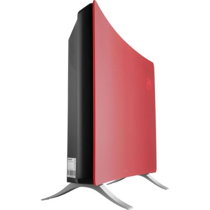 Sencor - Riscaldatore elettrico/convettore intelligente 1200/2400W/230V IP24 Wi-Fi rosso