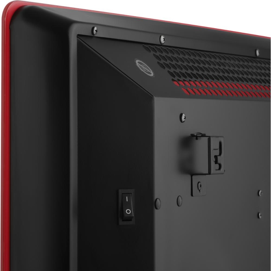 Sencor - Riscaldatore elettrico/convettore intelligente 1200/2400W/230V IP24 Wi-Fi rosso