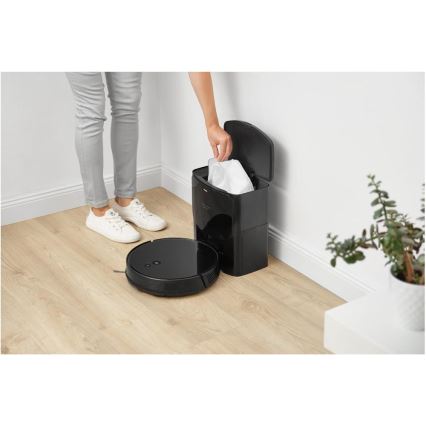 Sencor - Robot aspirapolvere con funzione mop 2 in 1 16 W / 2600 mAh Wi‑Fi nero + telecomando